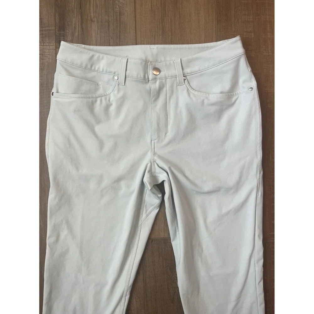 Lululemon ABC Slim Fit Pant Warpstreme Mens 30 Raw Linen Light Beige Gorpcore